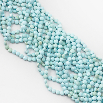 Magnezyt błękitny dysk fasetowany 6mm