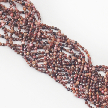 Rodonit dysk fasetowany 4mm