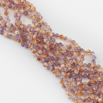 Ametyst z cytrynem kulka gładka 6,5mm