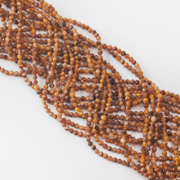 Tygrysie oko kulka fasetowana 4mm