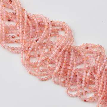 Agat kulka fasetowana 4mm