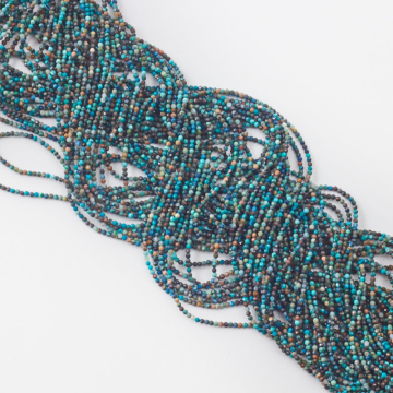 Chryzokola kulka fasetowana 2mm