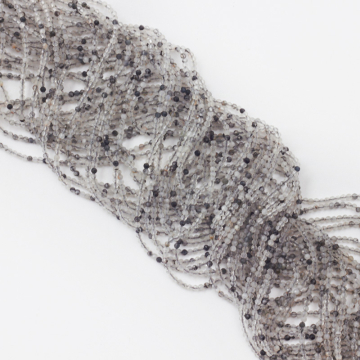 Kryształ górski z rutylem kulka fasetowana 2,5mm