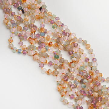 Mix kryształów oponka fasetowana 6x8mm