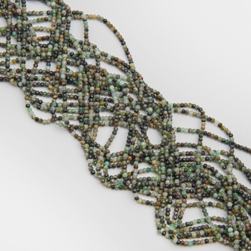 Szmaragd oponka fasetowana 2,5x3mm