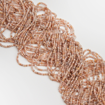 Kamień słoneczny oponka fasetowana 2x3mm