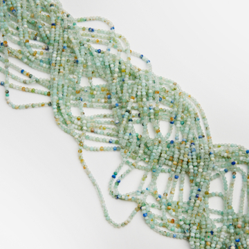 Amazonit oponka fasetowana 2x3mm