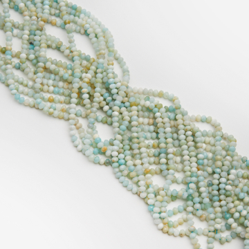 Amazonit oponka fasetowana 3,5x5mm