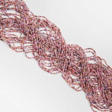 Rubin z szafirem kulka fasetowana 2mm