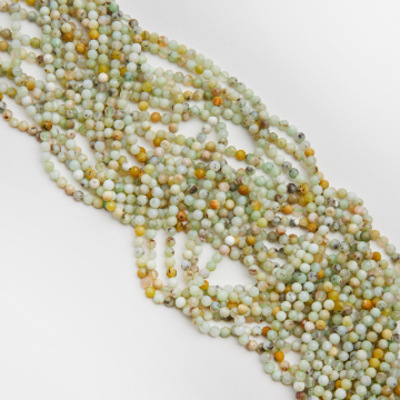 Jadeit australijski kulka fasetowana 4mm