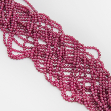 Rubin kulka fasetowana 4mm