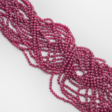 Rubin kulka fasetowana 4mm