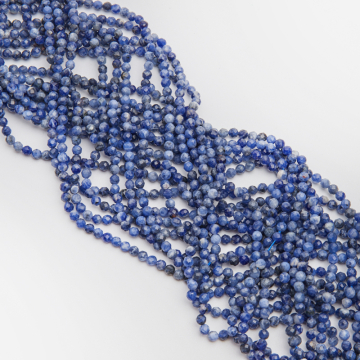 Sodalit kulka fasetowana 4mm