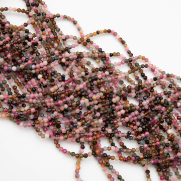 Turmalin kulka fasetowana 2mm