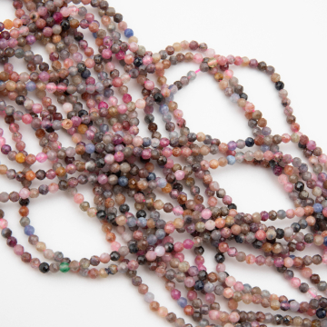 Rubin z szafirem kulka fasetowana 2,5mm