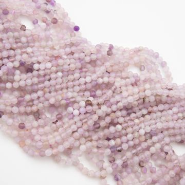 Ametyst lawendowy kulka fasetowana 3mm