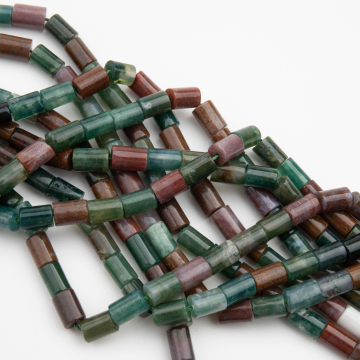 Agat indyjski walec gładki 6x8,5mm