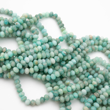 Amazonit oponka fasetowana 3x5,5mm