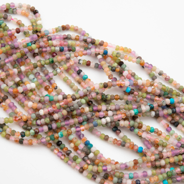 Mix kamieni oponka fasetowana 2x3mm