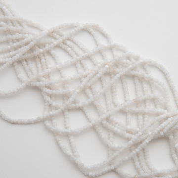 Kamień księżycowy oponka fasetowana 1,5x2mm