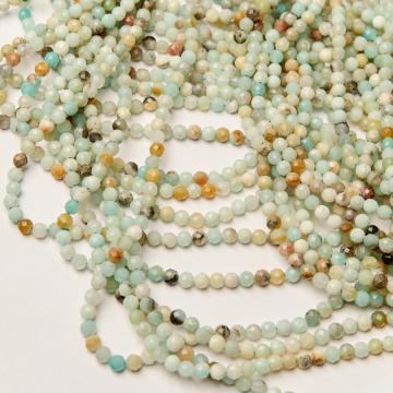 Amazonit kulka fasetowana 4,5mm