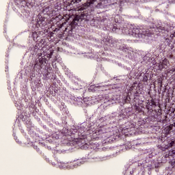 Ametyst kulka fasetowana 2mm