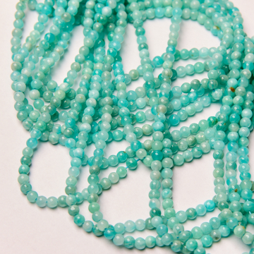 Amazonit kulka gładka 4mm