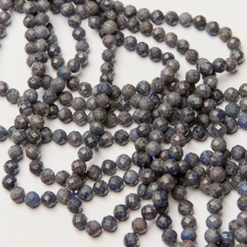 Szafir kulka fasetowana 6mm