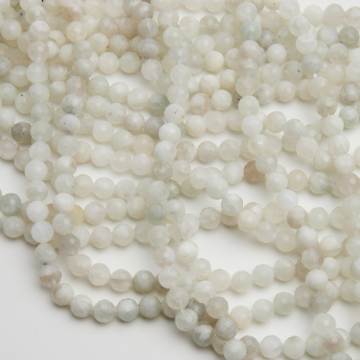 Kamień księżycowy kulka fasetowana 6,5mm