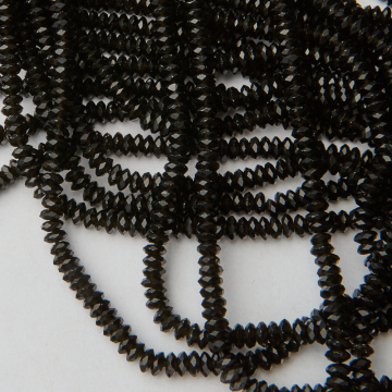 Obsydian dysk fasetowany 2x5mm