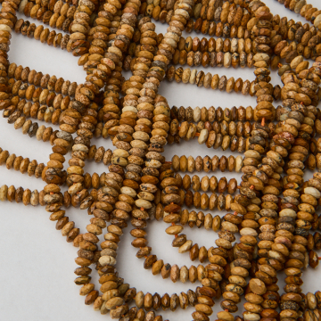 Jaspis krajobrazowy dysk fasetowany 2x5mm