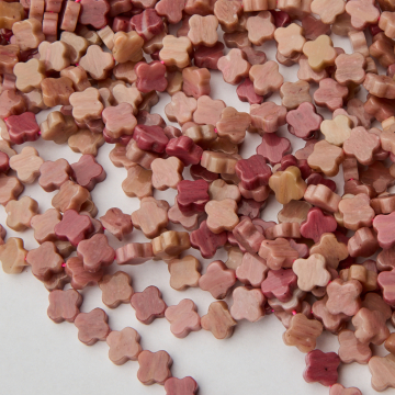 Rodochrozyt różowy koniczyna marokańska 8mm