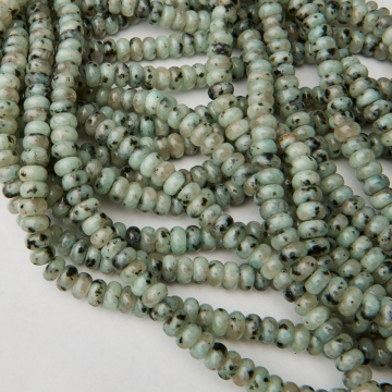 Jaspis lotus oponka gładka 8x5mm