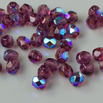 Fire Polish Amethyst AB (X20060) 4mm