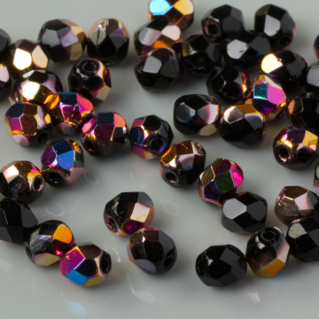 Fire Polish Vitex - Jet (VX23980) 4mm