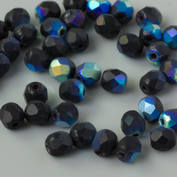 Fire Polish Matte - Jet AB (MX23980) 4mm