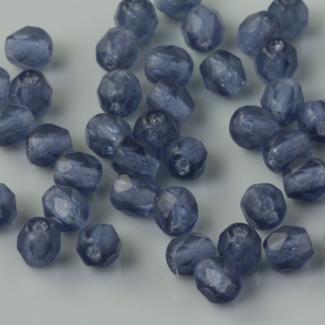 Fire Polish Matte Montana Blue (M30330) 4mm