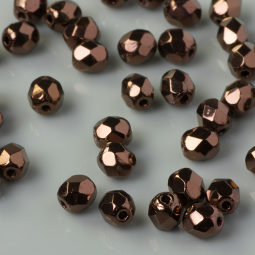 Fire Polish Dark Bronze (LZ23980) 4mm