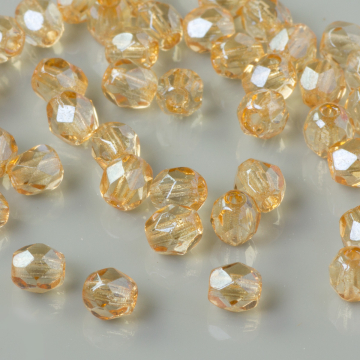 Fire Polish Luster - Transparent Champagne (LC00030) 4mm