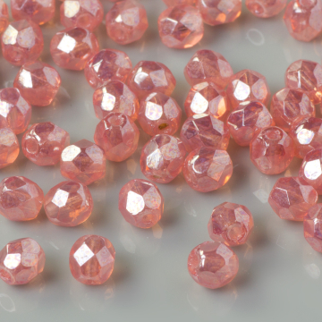 Fire Polish Luster - Milky Pink (L71010) 4mm