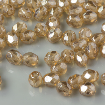 Fire Polish Luster - Smoky Topaz (L10210) 4mm