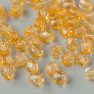 Fire Polish Coated Lt. Orange (K0902) 4mm