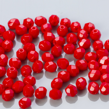 Fire Polish Opaque Red (93200) 4mm