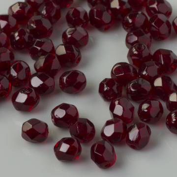 Fire Polish Dark Garnet (90120) 4mm