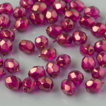 Fire Polish Halo - Madder Rose (69260CR) 4mm