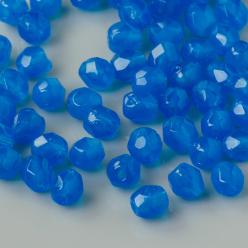 Fire Polish Opaque Blue (62010) 4mm