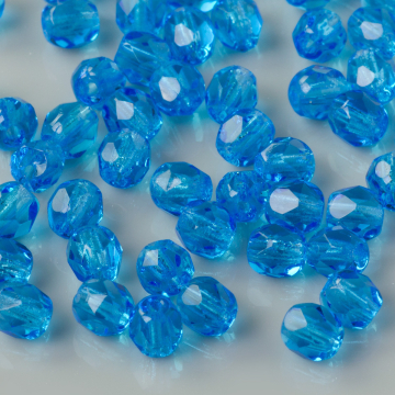 Fire Polish Dark Capri Blue (60310) 4mm