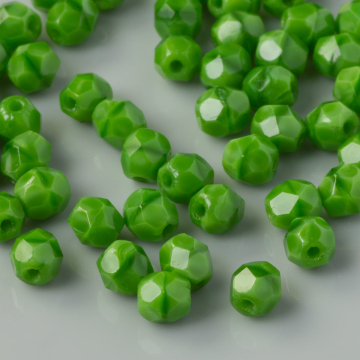 Fire Polish Opaque - Green (54020) 4mm