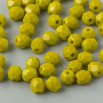 Fire Polish Opaque Olivine (53400) 4mm