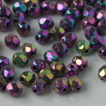 Fire Polish Iris Purple (21495JT) 4mm